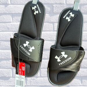 Under Armour Slides NWT Men Size 10 Black
